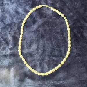 Vintage Baroque Freshwater Pearl Necklace – Natural Ringed 9" Drop, 18" Strand